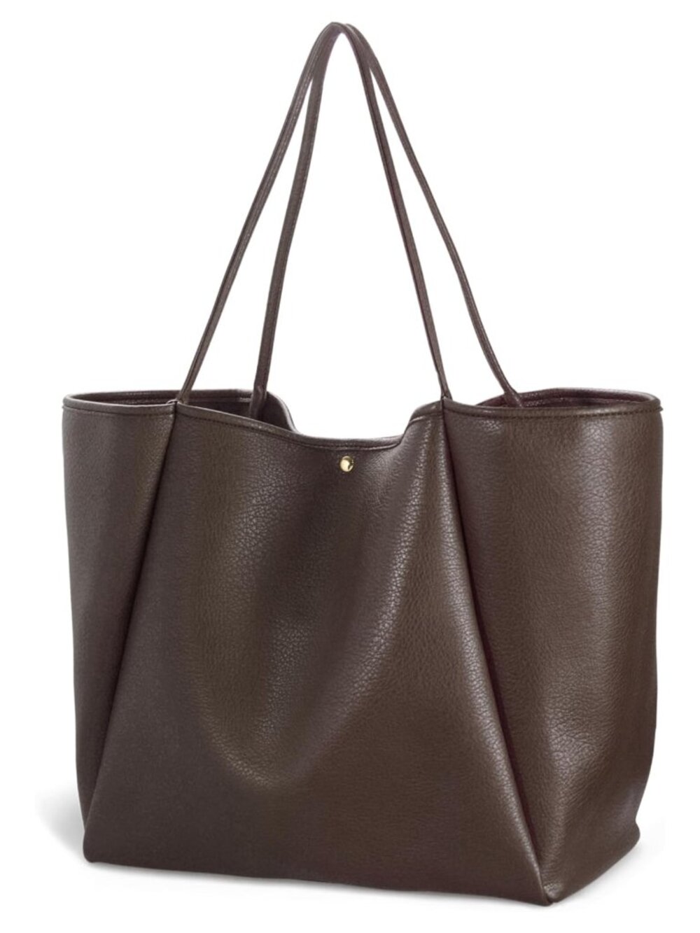 Oversize PU Leather Tote Women Weekender Bag Shopper Handbag Travel Purse